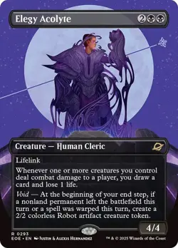 Elegy Acolyte Borderless Edge of Eternities NM MTG - Image 1