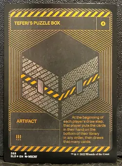 MTG Secret Lair MSCHF Teferi's Puzzle Box 368 SLD Silver Laminate Foil Nm-M - Image 1