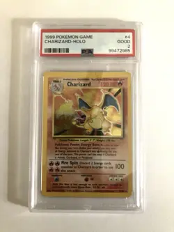 (4) PSA 1999 Pokemon Charizard Base Set Unlimited Holo 4/102 LOT (PSA 5,5,3,2) - Image 4