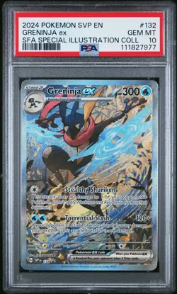 2024 POKEMON SVP EN-SV BLACK STAR PROMO #132 GRENINJA EX PSA 10 - Image 1