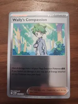 Wally's Compassion 132/132 - Reverse Holo - Pokemon TCG: Mega Evolution - NM - Image 1