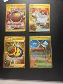 Pokemon TCG Secret Rare Gold Trainer & Energy Lot 4 - Image 3