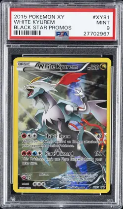 2015 POKEMON XY BLACK STAR PROMOS #XY81 WHITE KYUREM PSA 9 - Image 1