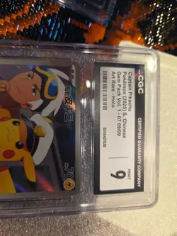 2025 Pokemon Chinese Gem Pack Vol. 1 Captain Pikachu Holo 0709/09 CGC 9 - Image 2