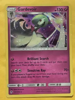 Gardevoir holo Bleed Cosmos Lost Thunder Rare Pokemon TCG 141/214 Sun & moon Nm - Image 2
