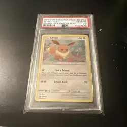 2019 Pokemon SM Black Star Promo #SM184 Eevee Holo PSA 10 GEM MINT COSMOS - Image 2