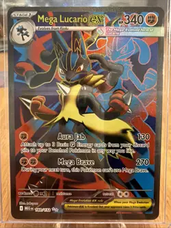 Pokemon TCG Mega Lucario EX 160/132 Ultra Rare Holo NM Mega Evolutions Full Art - Image 1