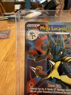 Pokemon TCG Mega Lucario EX 160/132 Ultra Rare Holo NM Mega Evolutions Full Art - Image 2