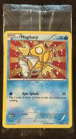 Shiny Magikarp XY143 - SEALED - Target Exclusive - Pokemon Black Star Promo - Image 1