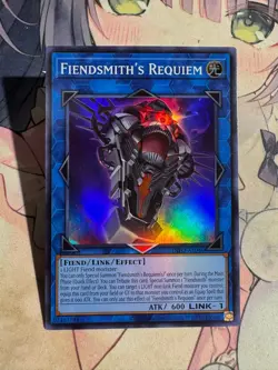 Yugioh Asian English INFO-AE046 Fiendsmith's Requiem Super rare NM - Image 4