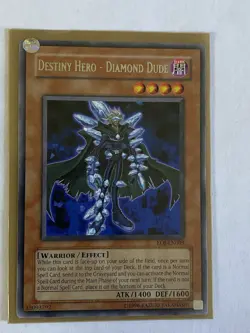 Yu-Gi-Oh! Destiny Hero - Diamond Dude EOJ-EN003 Ultimate Rare Never Played - Image 1