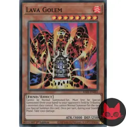 Yugioh Lava Golem RA01-EN001 Super Rare 1st Edition NM - Image 1