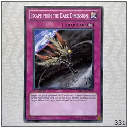 Escape from the Dark Dimension - SDGU-EN038 - Common 1st Edition Yugioh - Image 1