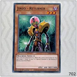 Jinzo - Returner - LED7-EN039 - Common 1st Edition Yugioh - Image 1
