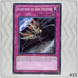 Escape from the Dark Dimension - SDGU-EN038 - Common 1st Edition Yugioh - Image 1