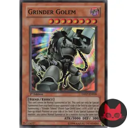 Yugioh Grinder Golem DP07-EN009 Super Rare 1st Edition LP - Image 1