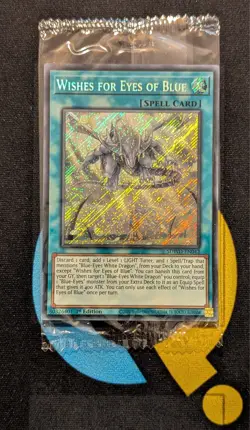 SDWD-EN042 Wishes for Eyes of Blue Secret Rare Sealed 1st Edition YuGiOh - Image 1