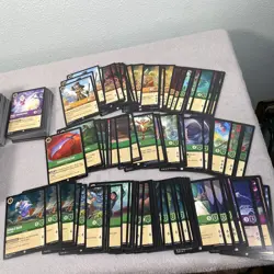 Disney Lorcana Trading Card Lot Bulk 445 Cards Mixed Set Maleficent Mulan TCG - Image 3