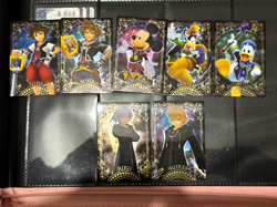KINGDOM HEARTS WAFER SERIES 1 CARD LOT MINT FOIL SORA RIKU DONALD GOOFY MICKEY - Image 1