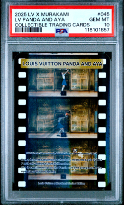 PSA 10 Louis Vuitton Takashi Murakami Panda Aya Trading Card 045 Limited LV - Image 1