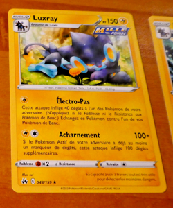 POKEMON ZENITH SUPREME FRANCAISE CARD CARTE RARE LUXRAY 043/159 VF FR JCC NM - Image 1