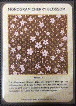 Louis Vuitton x Murakami Trading Card 020 Monogram Cherry Blossom Collectible - Image 1