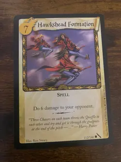 HARRY POTTER TCG GAME CARD CHAMBER OF SECRETS HAWKSHEAD FORMATION 112/140 MINT - Image 1