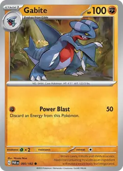 Gabite 095/182 | Paradox Rift | Common Non Holo | NM Pokemon Card - Image 1