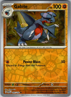 Gabite 095/182 | Paradox Rift | Common Reverse Holo | NM Pokemon Card - Image 1
