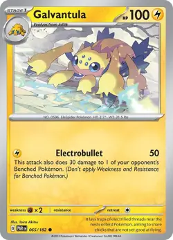 Galvantula 065/182 | Paradox Rift | Common Non Holo | NM Pokemon Card - Image 1