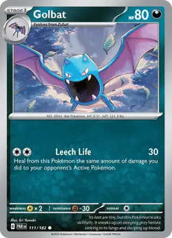 Golbat 111/182 | Paradox Rift | Common Non Holo | NM Pokemon Card - Image 1