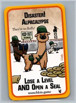 Munchkin Apocalypse Disaster! Alpacalypse Promo Card TCG Steve Jackson Games SJG - Image 1