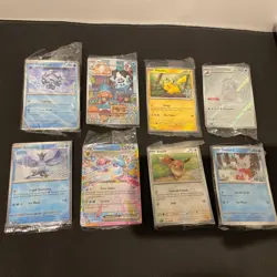 Pokemon Holiday Calendar 2025 Promo Card Lot of 8 Stamped Promos Sealed. - Image 1
