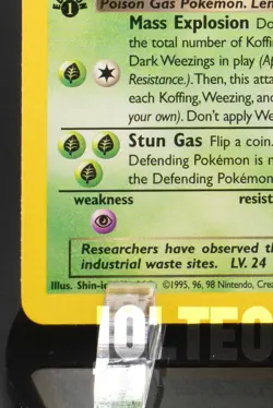 Pokemon TCG Card - Dark Weezing 1st Edition 31/82 Team Rocket Rare Vintage - Image 4