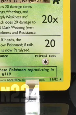 Pokemon TCG Card - Dark Weezing 1st Edition 31/82 Team Rocket Rare Vintage - Image 5