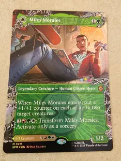 Miles Morales - #211 Foil (Borderless) Marvel's Spider-Man - Mtg - Image 1