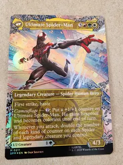 Miles Morales - #211 Foil (Borderless) Marvel's Spider-Man - Mtg - Image 2