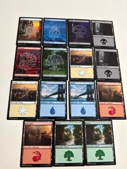 Basic Land Set Mtg Marvel’s Spider-Man bulk Bundle Job Lot Magic The Gathering - Image 1