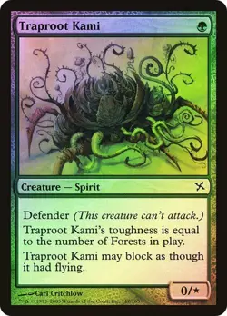 Betrayers of Kamigawa MTG Foil Traproot Kami Magic - Image 1