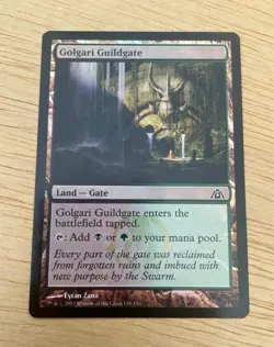 MTG 2013 Magic The Gathering CardGolgari Guildgate Land Foil Eytan Zana #149/156 - Image 1