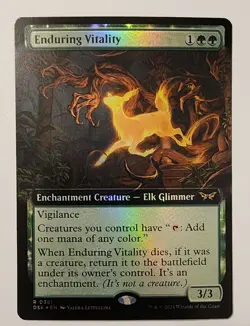 Mtg Duskmourn Enduring Vitality Extended Art NM Foil - Image 1