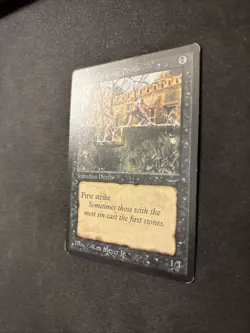 MTG Stone-Throwing * Devils (Dark) Arabian Nights LP - Image 2