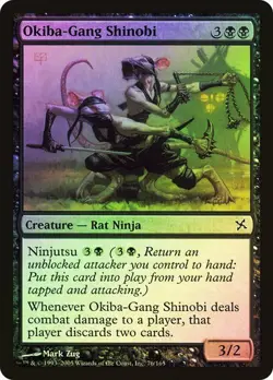 Betrayers of Kamigawa MTG Foil Okiba-Gang Shinobi Magic - Image 1