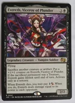 Evereth, Viceroy Of Plunder Anime Jumpstart Foundations 25 MTG Rare - Image 1