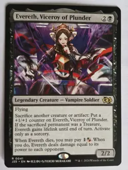 Evereth, Viceroy Of Plunder Anime Jumpstart Foundations 25 MTG Rare - Image 2