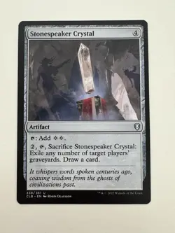 Stonespeaker Crystal MTG Magic the Gathering Card NM Near Mint CLB - Image 1