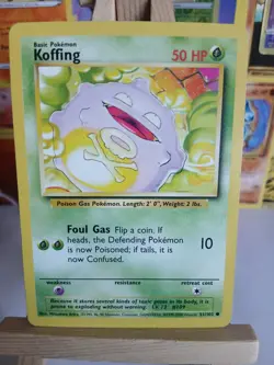 Koffing 51/102 Base Set Common Pokemon Card WOTC 1999-2000 4th Print (REF 330) - Image 2
