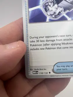 Iron Defender 118/132 Uncommon Regular POKEMON TCG Mega Evolution MEG EN NM/M - Image 5