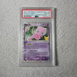 Mew EX PSA 10 2021 Pokemon Celebrations Legend Maker #88 Gem Mint - Image 1