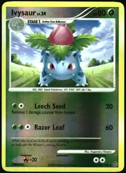 Pokemon - Secret Wonders Ivysaur LV.24 2007 51/132 Uncommon - Image 1